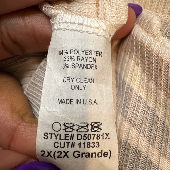 70s inspired Swirl Maxi Brown, Sienna, Mustard Dress with Stretch, Sz 2X - Picture 9 of 9